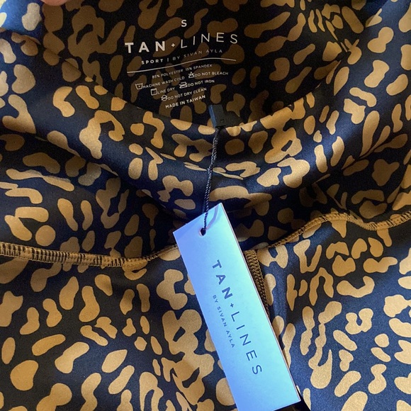 Tan Lines by Sivan Ayla Temescal Cyn Bronze Cheetah Leggings Size Small - Picture 5 of 5